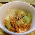 ♪でこ♪'s cooksnap of when they made チンゲン菜と人参のナムル風炒めもの.