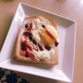 ユキエーヌ♪♪'s cooksnap of when they made レンジで簡単、ベーコンエッグトースト！.