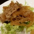 3426's cooksnap of when they made 新玉ねぎとしゃぶしゃぶ肉の赤ワイン焼き.