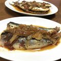ままばなな1020's cooksnap of when they made 鰯・秋刀魚・サバなど・・洋風圧力煮.