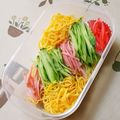 ネコかえる's cooksnap of when they made お弁当♪冷やし中華の麺♪.