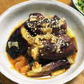 YUKIKI☆'s cooksnap of when they made 茄子の揚げびたし　韓国風.