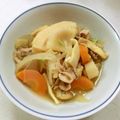 あっこ姉's cooksnap of when they made 豚肉とタケノコと油揚げの煮物.