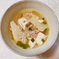 yesmama's cooksnap of when they made たけのこ姫皮と豚肉の酢っぱ辛いスープ.