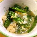☆みえぽんぽこりん☆'s cooksnap of when they made 絹さやの卵とじ.