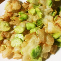 。ひこにゃん。's cooksnap of when they made だしが効いてる！そら豆とえびのかき揚げ.