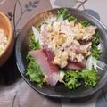 よちりん's cooksnap of when they made ★簡単★鰤のネギ塩サラダ★.