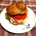 ゆにこーん☆'s cooksnap of when they made 黒糖パンのサンドイッチ.