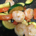 miccherry's cooksnap of when they made かんたん♪海老とズッキーニの味噌マヨ炒め.