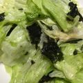 ゆうともままっち's cooksnap of when they made レタスと韓国のりのサラダ.