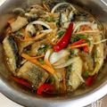 えんのすけ★'s cooksnap of when they made 朝釣りサッパとサバの南蛮漬け.
