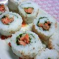 watyami's cooksnap of when they made 鮭と大葉のご飯巻き(おにぎり).