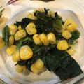かさん's cooksnap of when they made ホウレン草とコーンのおかか和え☆簡単弁当.