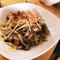 yuki7mizu's cooksnap of when they made 和風☆ベーコン＆茸のしょう油バターパスタ.