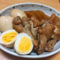もんちちちち's cooksnap of when they made 手羽元と大根の煮物 半熟たまごのせ.