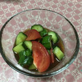 亜久里's cooksnap of when they made トマトときゅうりの中華風酢の物.