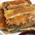 ゆみこpapapaa's cooksnap of when they made 筍とひき肉だけ！ の春巻き.