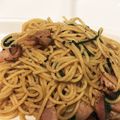 みん。実家暮らし飯's cooksnap of when they made ほうれん草とベーコンのバター醤油パスタ.
