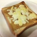 papikun's cooksnap of when they made めんつゆチーズトースト.