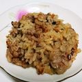 ☆suzuka☆'s cooksnap of when they made 余ったお餅で!おこわ風カニ缶炊き込みご飯.