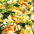 クック19HV21☆'s cooksnap of when they made 小松菜の白だし卵焼き.