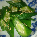 ごんべい君's cooksnap of when they made 3分cook②☆おくらのごまおかか和え.