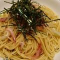 クックXSEG23☆'s cooksnap of when they made ごま油香る♪「葱と桜エビのパスタ」.