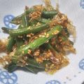 akigon5's cooksnap of when they made お弁当に☆冷凍インゲンのゴマおかか炒め.