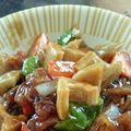 クック0OLN98☆'s cooksnap of when they made 豚こま肉と根菜の甘酢炒め.