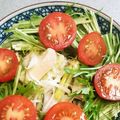 Safra's cooksnap of when they made トマト水菜もやし鶏ささみのごま油サラダ.