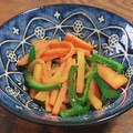 こちちゃー's cooksnap of when they made 人参とピーマンのめんつゆ炒め.