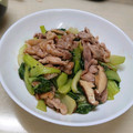 amjkao's cooksnap of when they made 豚肉と青梗菜と椎茸の中華炒め.