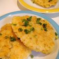るちあママ's cooksnap of when they made ごはんとおじゃこのカリカリおやき.