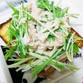 ユーロン's cooksnap of when they made 熱カリな厚揚げの水菜ツナマヨサラダ乗せ＊.