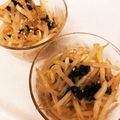 しげる66's cooksnap of when they made レンジで簡単！モヤシ海苔キムチ和え.