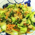 まあちゃんとペロ's cooksnap of when they made 青菜とツナのオイ、マヨ炒め❤ゆりさん風.