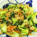 まあちゃんとペロ's cooksnap of when they made 青菜とツナのオイ、マヨ炒め❤ゆりさん風.