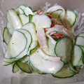 お芋大好きオバサン's cooksnap of when they made カニかまときゅうりの簡単サラダ♪.
