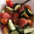 ame-ikuru's cooksnap of when they made トマトとグレープフルーツのサラダ.