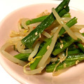 さなぽんと's cooksnap of when they made ＊もやしとほうれん草の旨ダレあえ＊.