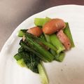 モモクリアオ's cooksnap of when they made 小松菜とウィンナーのペペロン炒め.