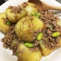 むー太朗's cooksnap of when they made 新じゃがでそぼろ煮 時短レシピ.