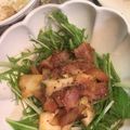 arippy's cooksnap of when they made 簡単！水菜とエリンギとベーコンのサラダ.