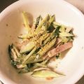 ぴよぴよlion's cooksnap of when they made お弁当にハムときゅうりのゴマラー油和え.