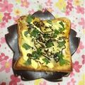 ぽぽきゅ's cooksnap of when they made 卵1/2個✯塩昆布おかかチーズトースト.