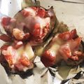  しー's cooksnap of when they made 椎茸＆トマトのバジルチーズ焼き.
