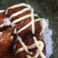 しょママ's cooksnap of when they made 『鶏のから揚げ丼』甘酢あんとマヨが美味！.