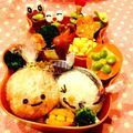 じぇぃ§チャン's cooksnap of when they made ラップ付きおにぎり☆りんごちゃんキャラ弁.