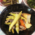 クックわんわん☆'s cooksnap of when they made ☆挽肉 厚揚げ 細竹 こんにゃくの甘辛煮.