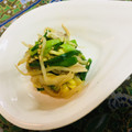 賀古遥's cooksnap of when they made もやしとニラのちょい辛おひたし.